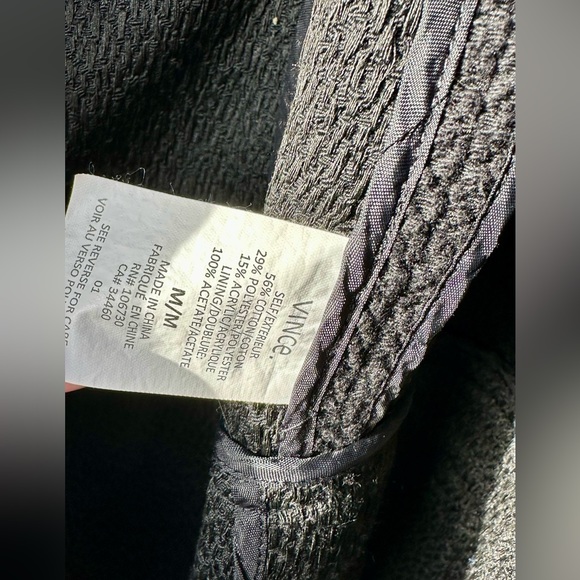 EUC Vince black open front lightweight jacket, size M - Picture 8 of 11